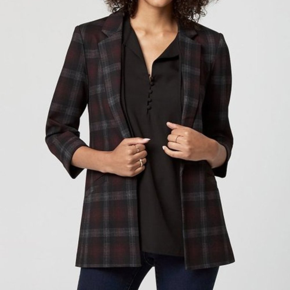 Le Chateau Women's Plaid Blazer Size Xsmall
